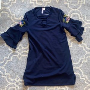 Blue longsleeve dress